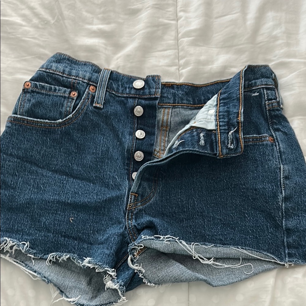 Levi's Dark Blue Jean Shorts